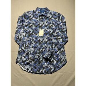 NEW Robert Graham Halder Mens‎ Shirt Classic S Blue Black Purple Floral Cotton